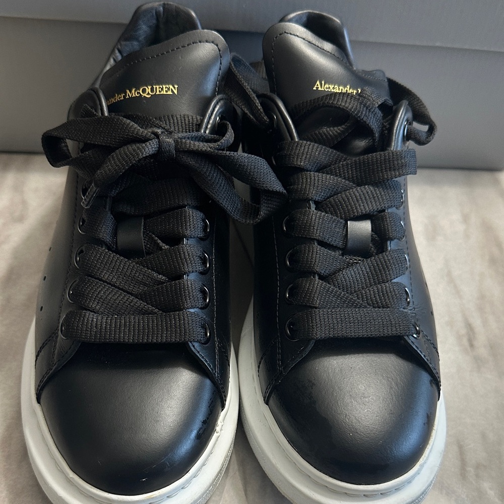 Alexander McQueen Black and White Women Sneakers